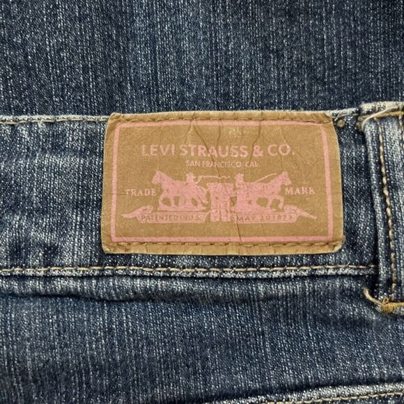 Levi' GIRLS DENIM BLUE JEANS SIZE 8 REGULAR WITH BACK FLAP POCKETS GUC - Picture 6 of 6